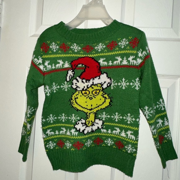 Dr. Seuss The Grinch Ugly Christmas Knitted Sweater - Picture 1 of 4